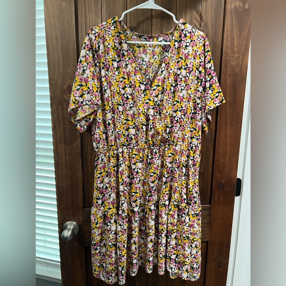 Women Plus Size Floral Dress